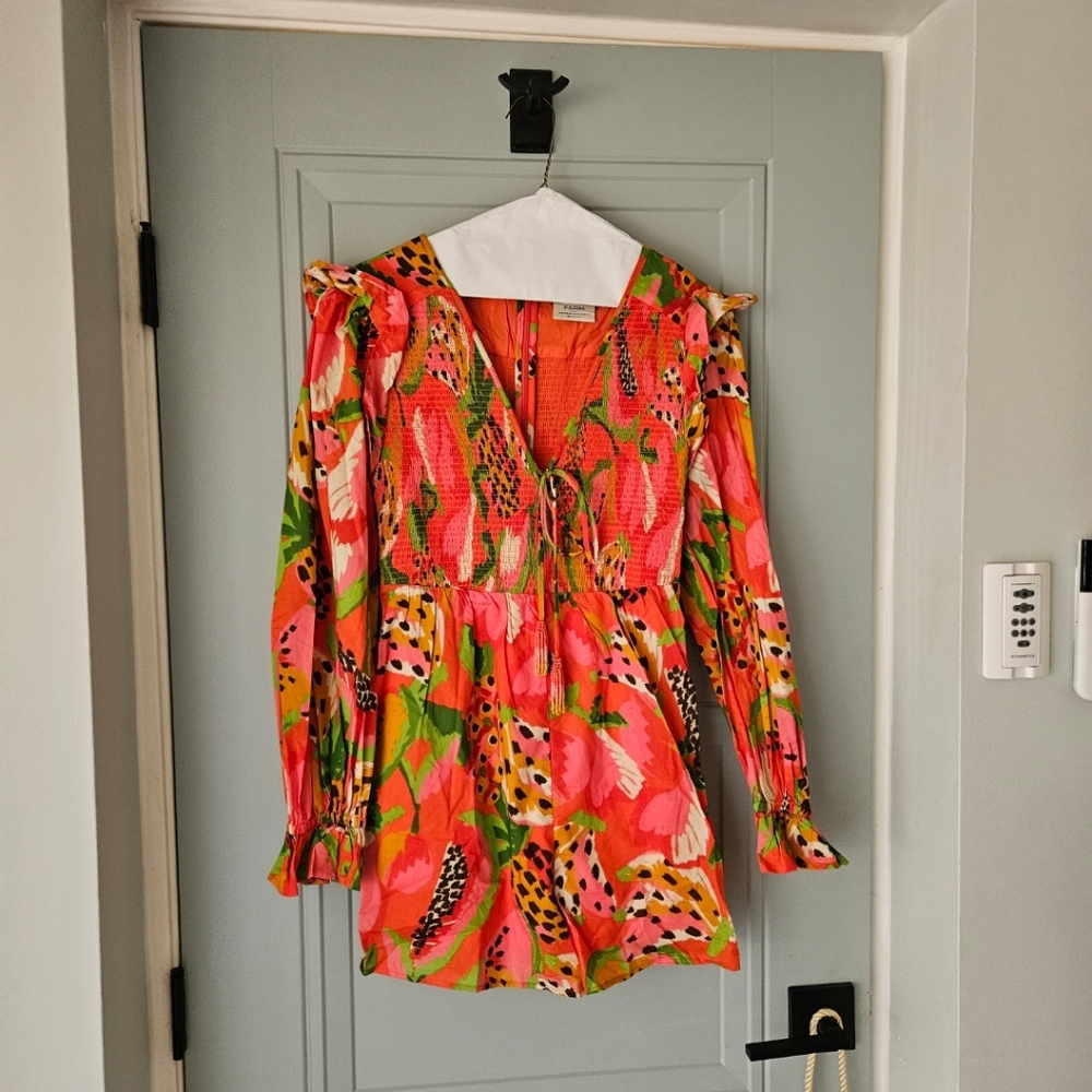 Farm Rio Long Sleeve Romper - Picture 3 of 3